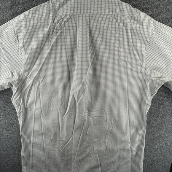 Brooks Brothers Slim Blue Check Cotton Non-Iron 16.5 36 Mens Long Sleeved Shirt - Picture 15 of 15